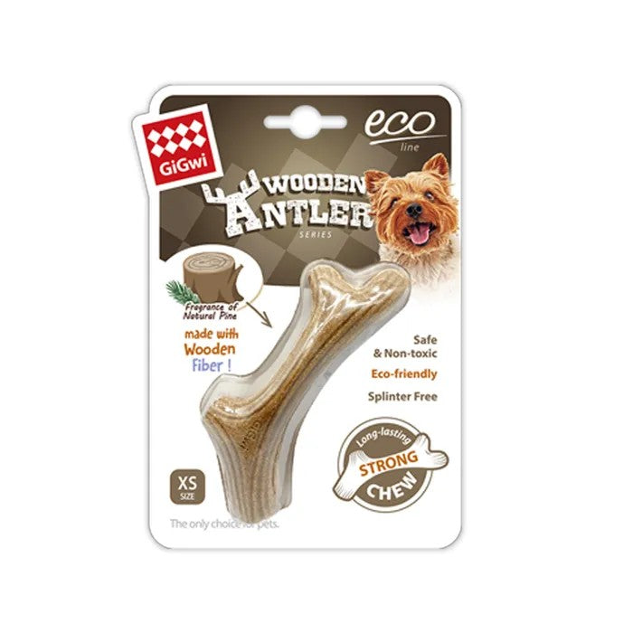GIGWI Dog Chew Wooden Antler Extra Small 9766