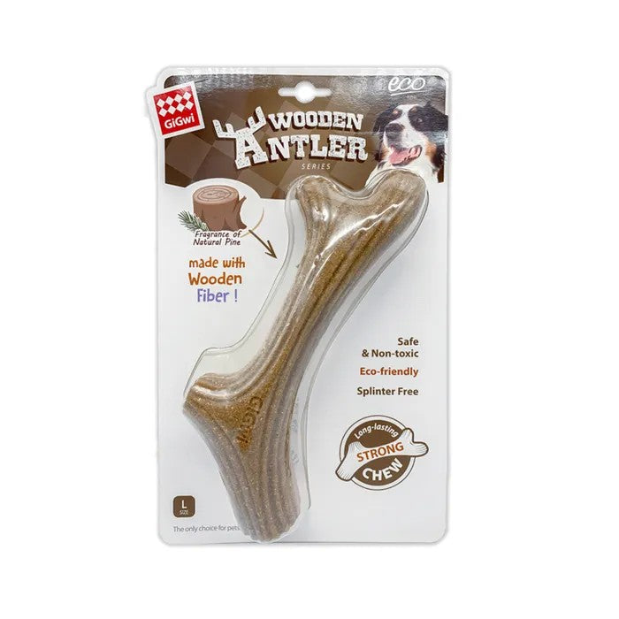 GIGWI Dog Chew Wooden Antler Large 9769