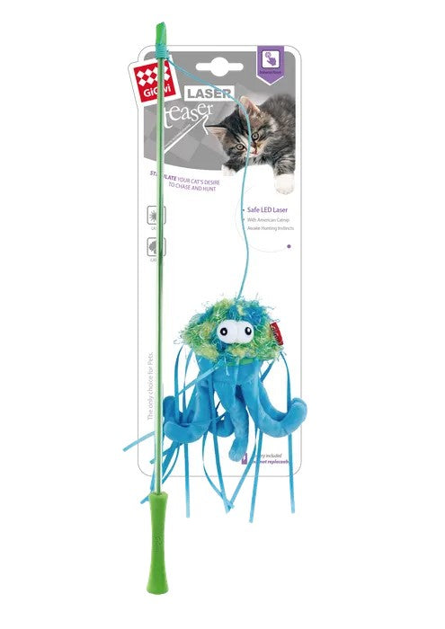 GIGWI Cat Laser Teaser Jellyfish Wand 7464