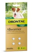 Drontal Small Dog 4 Tablets (One tablet treats 3kg)