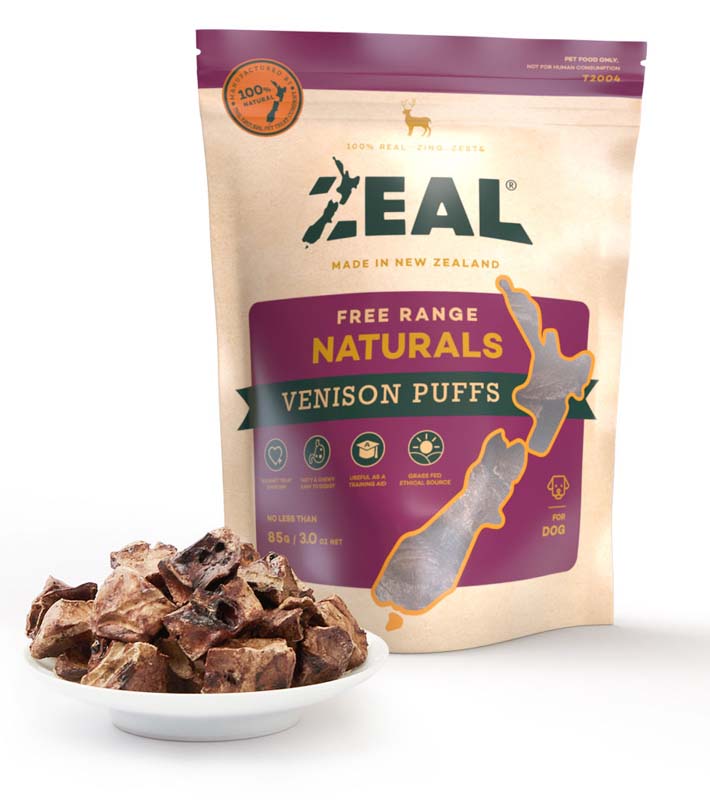 Zeal Free Range Venison Puffs 85g