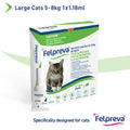 FELPREVA Large Cats Spot On >5kg-8kg (1 Pack) Green