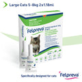 FELPREVA Large Cats Spot On >5kg-8kg (2 Pack) Green