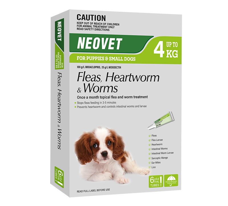 NEOVET for Puppies & Small Dogs LIME GREEN (Up to 4kg) 6 Pack