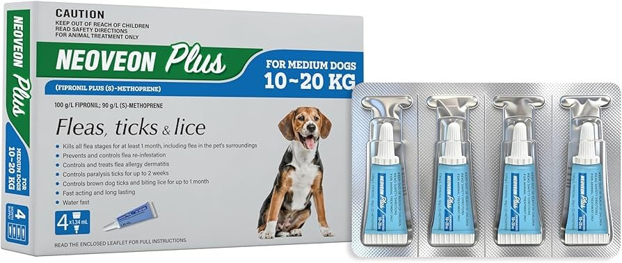 NEOVEON PLUS for Medium Dogs BLUE 10 - 20kg 4 Pack