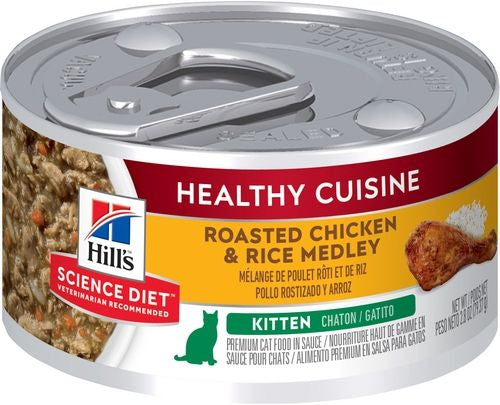 Hills Science Diet Feline Kitten Roasted Chicken & Rice Medley 79g (24)