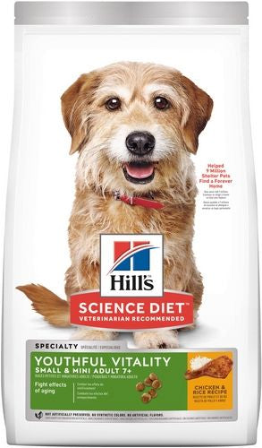 Hills Science Diet Canine Adult 7+ Youthful Vitality Small & Toy Breed 1.58kg