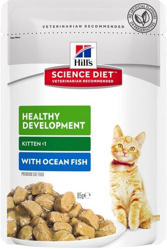Hills Science Diet Kitten Ocean Fish 85g Pouch (12)