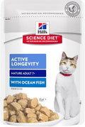Hills Science Diet Feline Adult Ocean Fish 7+ 85g Pouch (12)