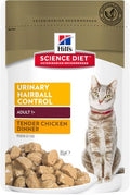 Hills Science Diet Feline Adult Urinary Hairball Control 85g Pouch (12)