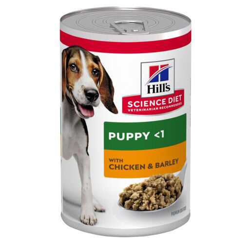 Hills Science Diet Canine Puppy Chicken & Barley Entree 370g (12)