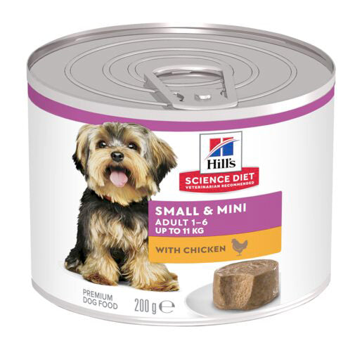 Hills Science Diet Canine Adult Small & Mini Mousse with Chicken 200g (12)