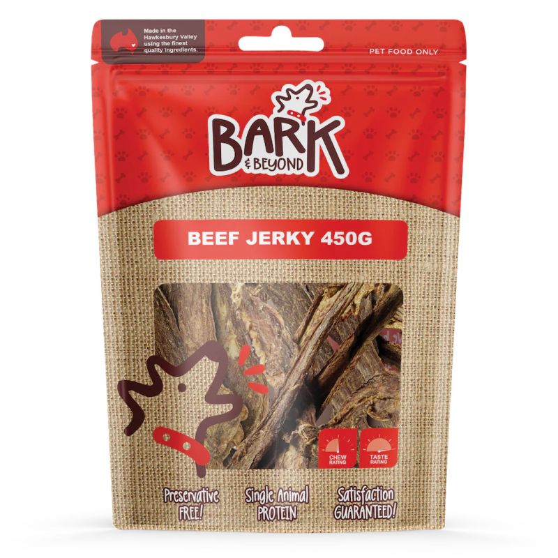 BARK & BEYOND Beef Jerky 450g