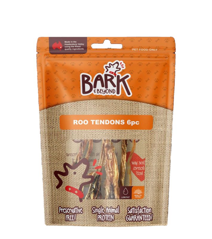BARK & BEYOND Kangaroo Tendons 6pc