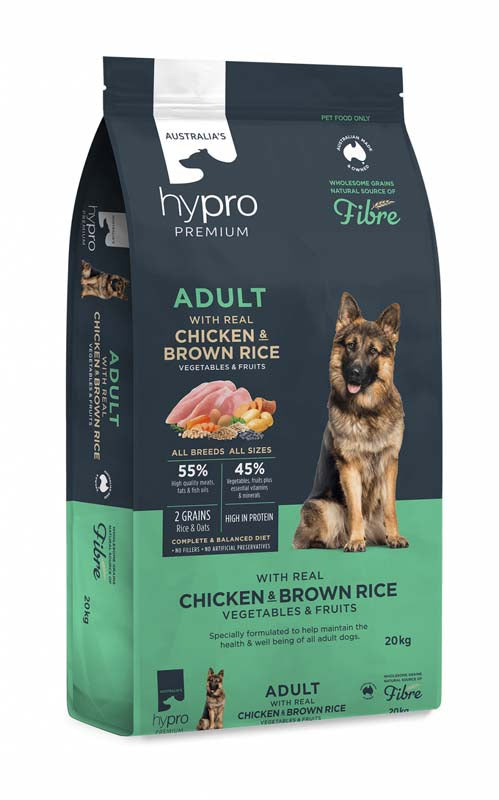 HYPRO Premium Adult Chicken & Brown Rice 20Kg