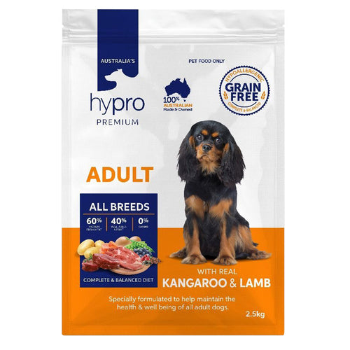 HYPRO Premium Grain Free Adult Kangaroo & Lamb 2.5Kg