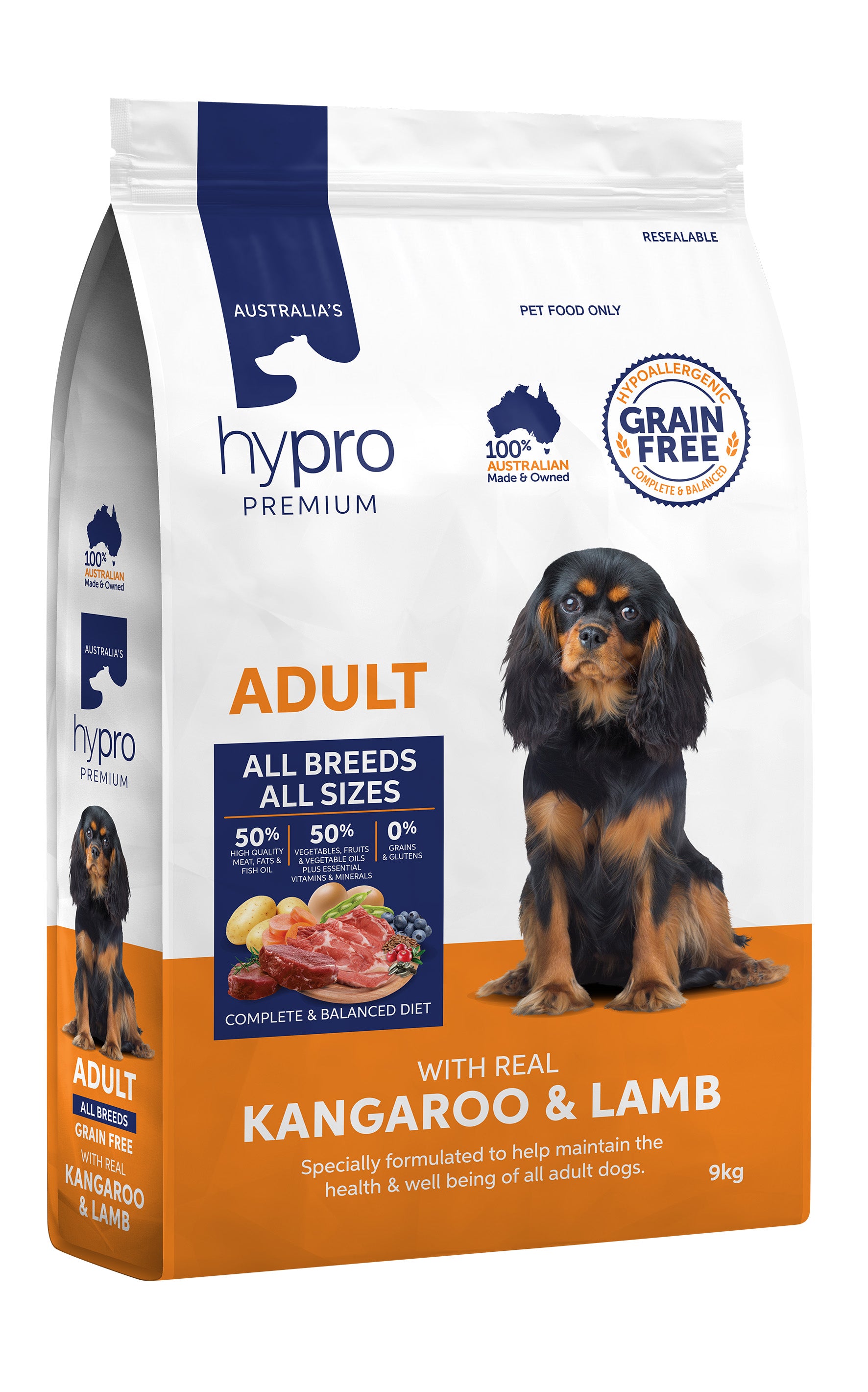 HYPRO Premium Grain Free Adult Kangaroo & Lamb 9Kg