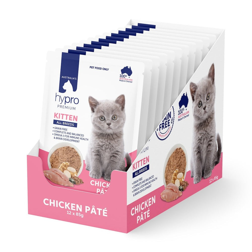 HYPRO Premium Grain Free Kitten Chicken Pate 85g (12)