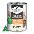 IVORY COAT Dog Puppy Chicken & Brown Rice Loaf 400g (12) **s