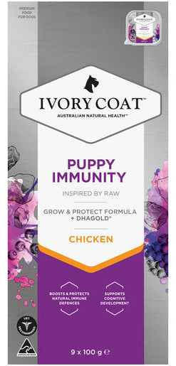 IVORY COAT Puppy INSPIRED BY RAW Immunity Chicken 100g (9)