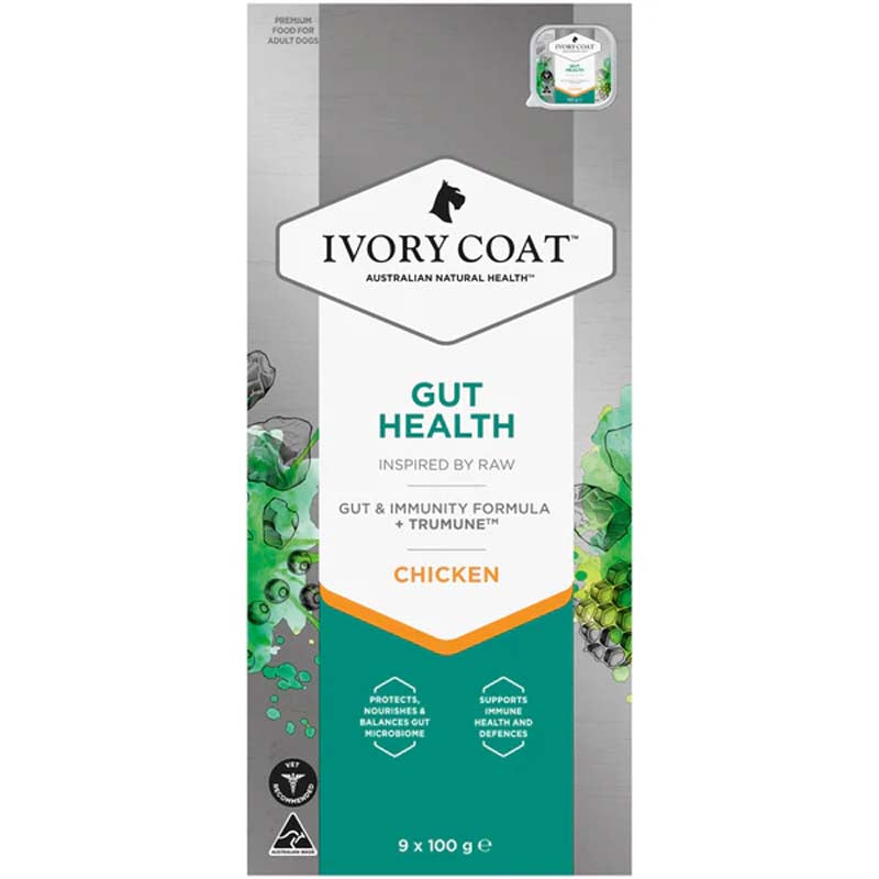 IVORY COAT Dog INSPIRED BY RAW Gut Health Chicken 100g (9)