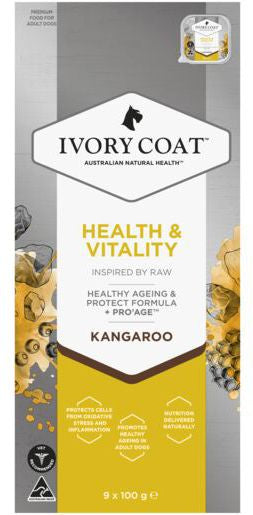 IVORY COAT Dog INSPIRED BY RAW Health & Vitality Kangaroo 100g (9)