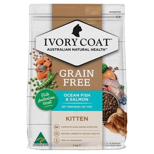 IVORY COAT Kitten Grain Free Oceanfish 2kg