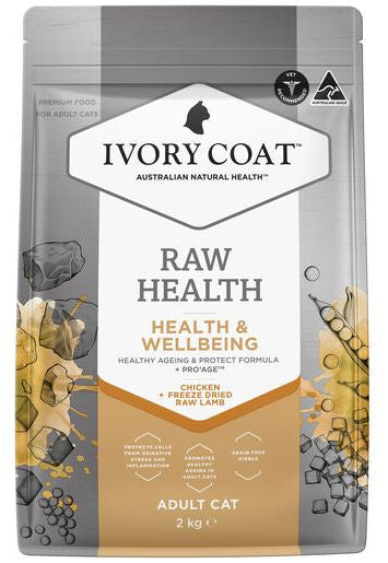 IVORY COAT Cat RAW HEALTH Health & Vitality Chicken + Freeze Dried Lamb 2kg