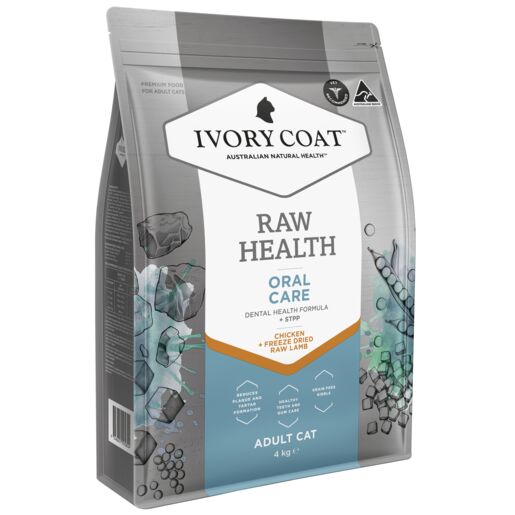 IVORY COAT Cat RAW HEALTH Oral Care Chicken + Freeze Dried Lamb 4kg