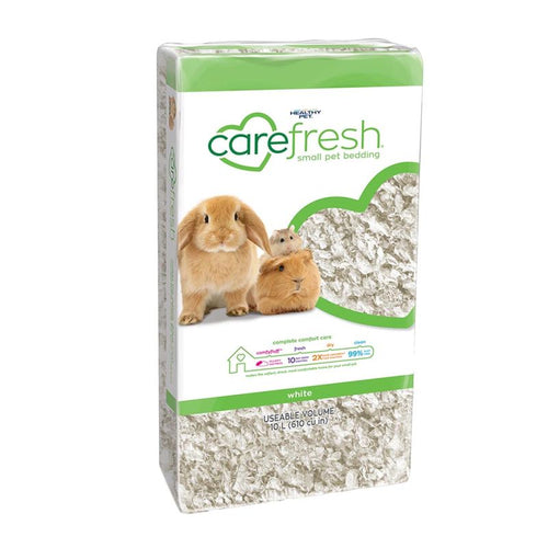 White Carefresh Complete pet bedding in 10L bag, soft and absorbent for small animals, from Pet Supplies Perth WA.