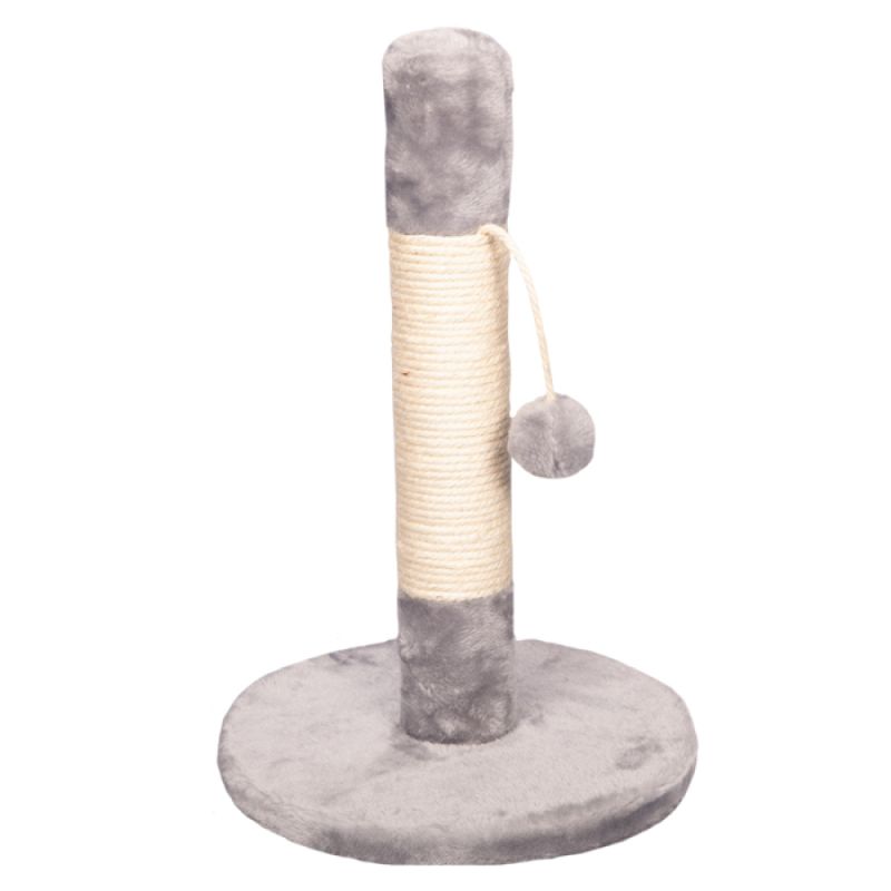 PET ONE Scratching Tree Post with Ball 30x30x45cm LIGHT GREY