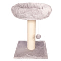 PET ONE Scratching Tree Post w/Bed & Ball 35 x 35 x 50cm LIGHT GREY