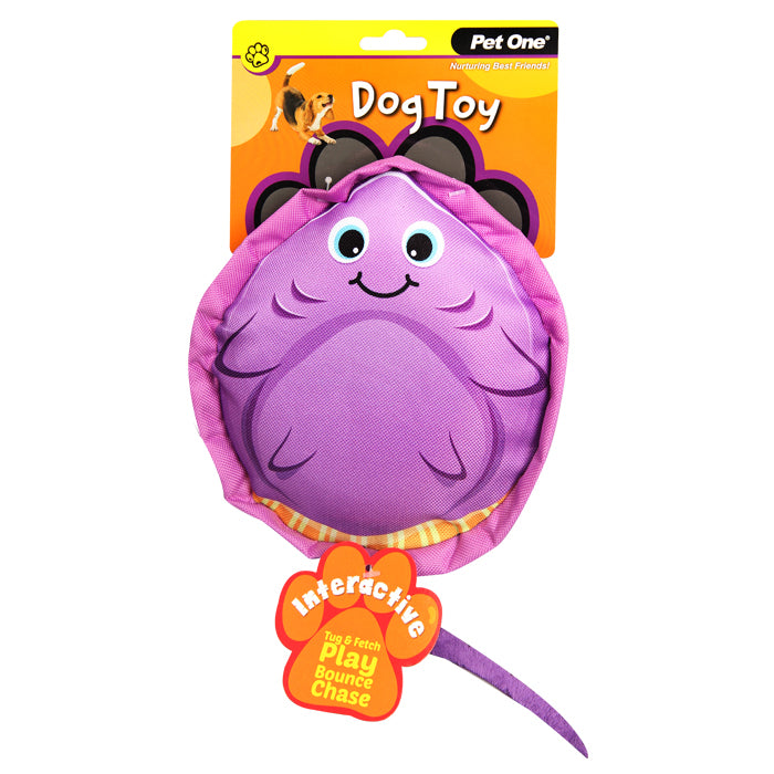 PET ONE Dog Toy Stingray With Big Squeaker 34 x 18cm