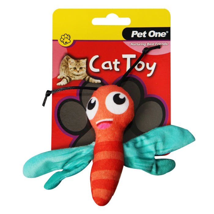 PET ONE Cat Toy Dragonfly With Crinkle 11.5cm