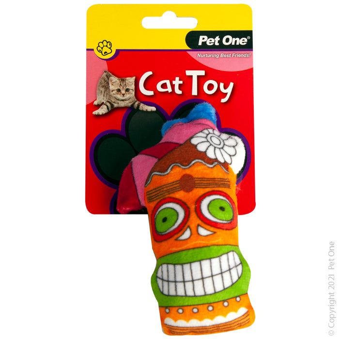 PET ONE Cat Toy Plush Tiki Drink 14cm