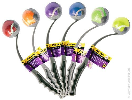 PET ONE Dog Toy Ergo Ball Thrower 38cm For 6.35cm Ball