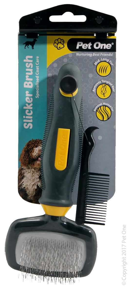 PET ONE Grooming Slicker Brush Small