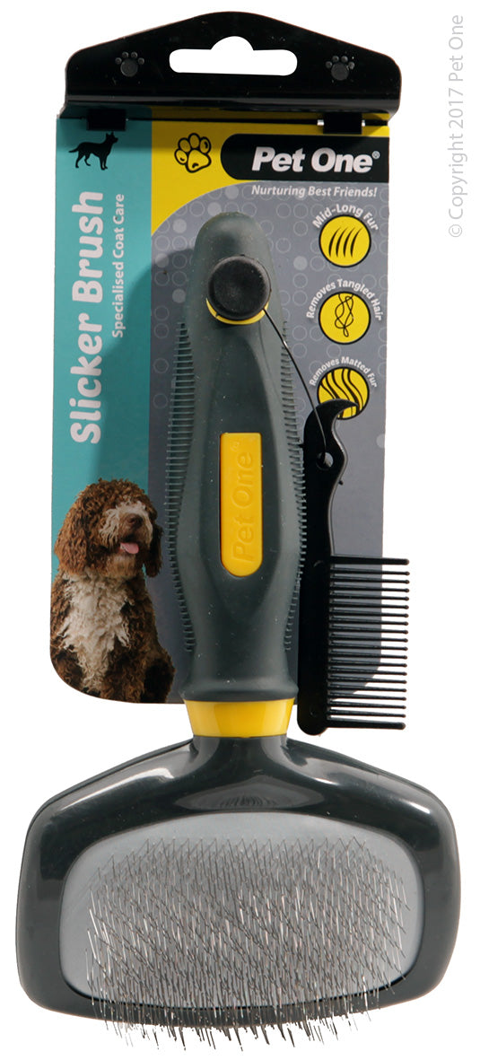 PET ONE Grooming Slicker Brush Large