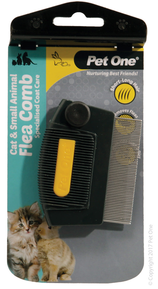 PET ONE Grooming Cat & Small Animal Flea Comb Mini