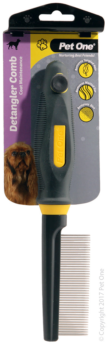 PET ONE Grooming Fine Pin Comb 42 Pins