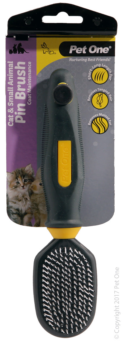 PET ONE Grooming Cat & Small Animal Plastic Pin Brush