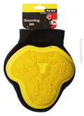 PET ONE Grooming Mitt Medium Yellow