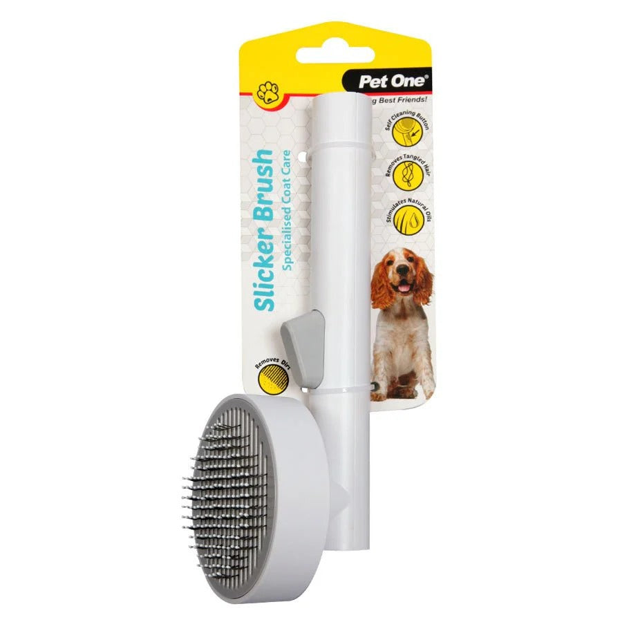 PET ONE Self Cleaning Slicker Brush