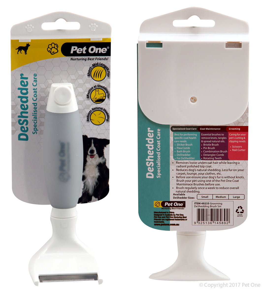 PET ONE Grooming DeShedder Brush SMALL