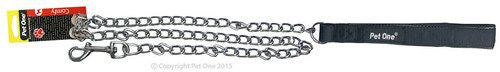 PET ONE Leash Chain Padded 120cm 3.5mm Black