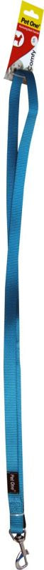 PET ONE Leash Nylon Padded 120cm 15mm Aqua