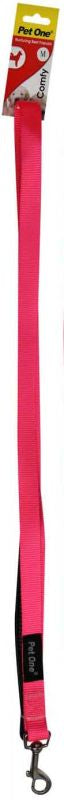 PET ONE Leash Nylon Padded 120cm 20mm Pink