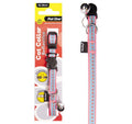 PET ONE Cat Collar Nylon 18-28cm 10mm REFLECTIVE PINK