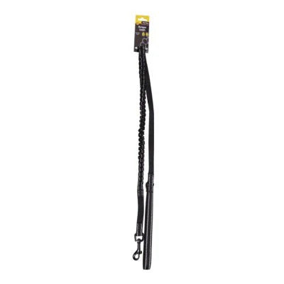 PET ONE Leash Nylon Bungee 120-160cm 15mm BLACK