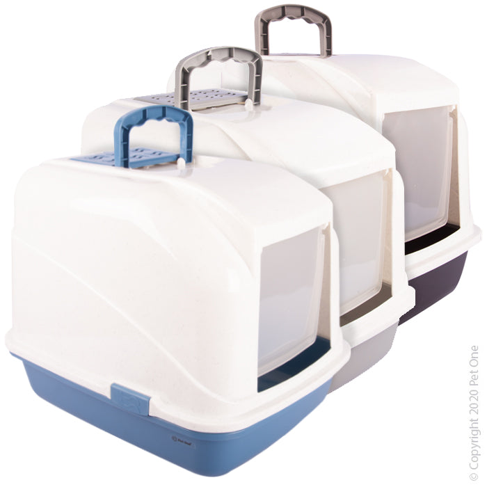 PET ONE Cozy Cat Rectangular Litter Box